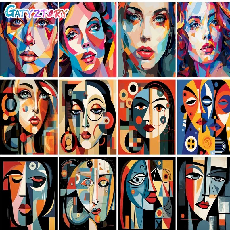 Art And Craft Numbers - GATYZTORY สีอะคริลิคกรอบ DIY ภาพวาดสําหรับผู้ใหญ่ผู้หญิงที่มีสีสันวาดโดยตัวเลขสําหรับ Home Wall