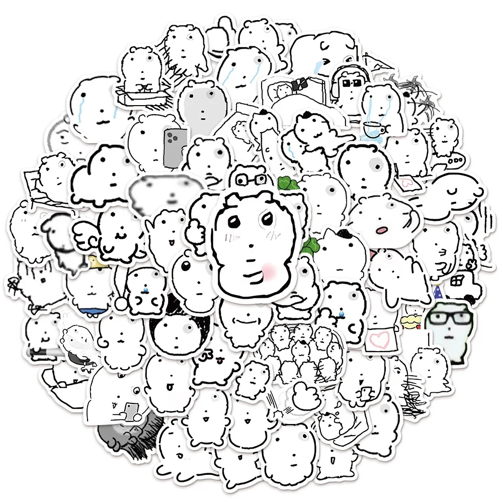 Artwork Craft - สติกเกอร์กราฟฟิตี้ลายตาแมวแบบนามธรรม 72 ชิ้น สำหรับงานสแครปบุ๊ค คอลลาจ วัสดุตกแต่งหมวกกันน็อคและโทรศัพท์