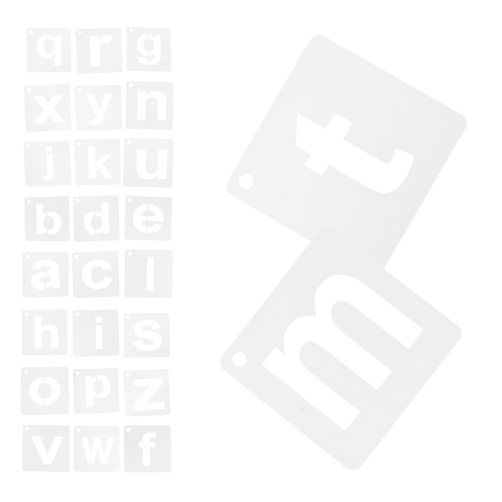 ชุดแม่แบบตัวอักษรพลาสติกแบบใช้ - Letter S Art Craft บทวิจารณ์และราคา