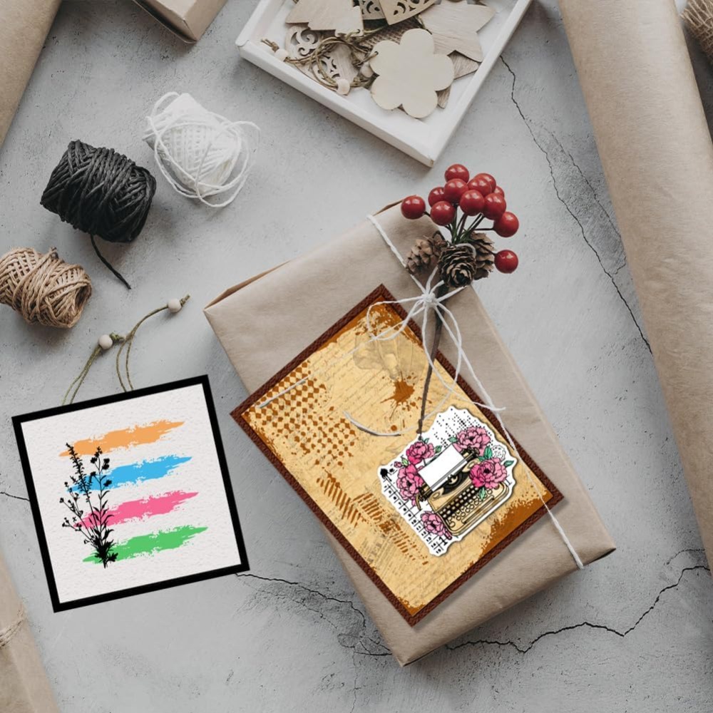 แสตมป์ลายวินเทจกรันจ์แบบใสสำหร - Artwork Craft บทวิจารณ์และราคา