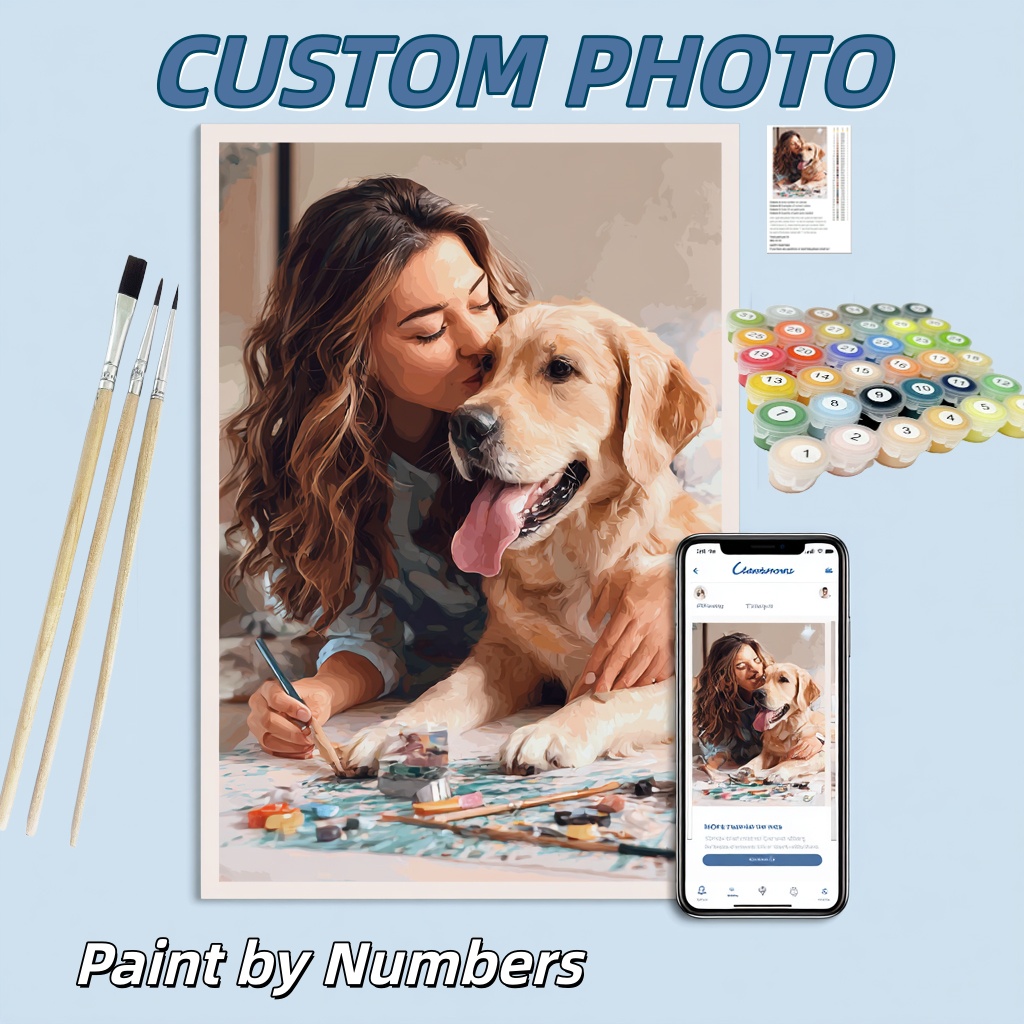 ภาพวาดบนผ้าใบ DIY แบบกำหนดเองไ - Art And Craft Numbers บทวิจารณ์และราคา