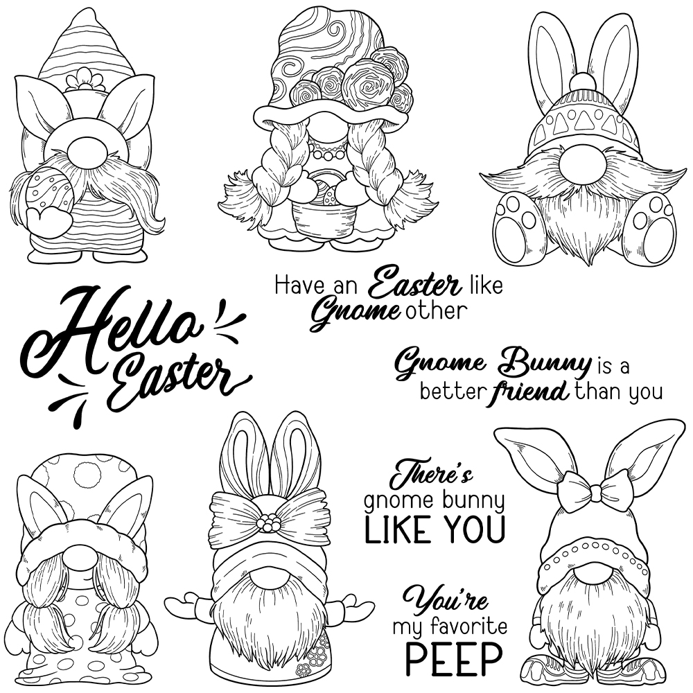 มะม่วงกระต่ายอีสเตอร์มีความสุข - Rubber Stamp Blank บทวิจารณ์และราคา