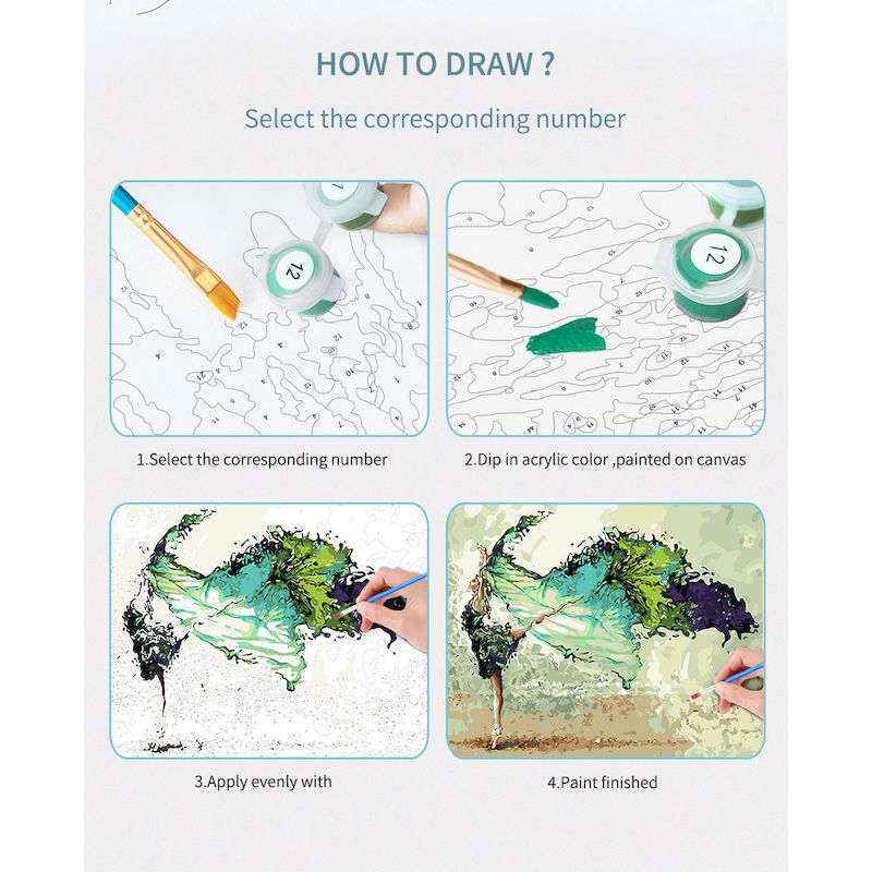 ภาพวาด gatyztory โดยตัวเลขชุดง - Art Craft Gift Ideas บทวิจารณ์และราคา