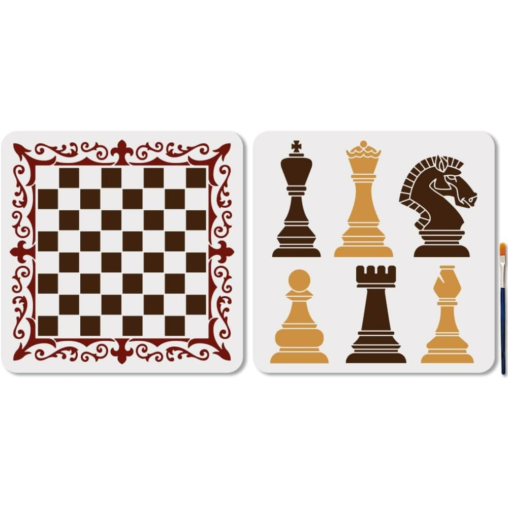 ชุดลายฉลุหมากรุก 2 ชิ้น ลายฉลุ - Queen Art Craft บทวิจารณ์และราคา