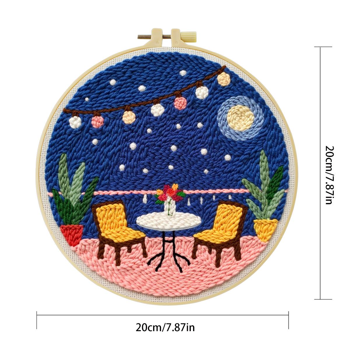 ชุดปักผ้าแบบ Punch Needle ขนาด - Punch Needle Kit บทวิจารณ์และราคา