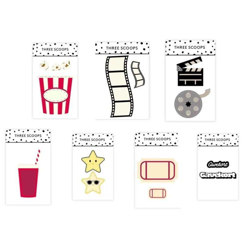 ถ้วยกาแฟ PopCorn ถ่ายภาพภาพยนต - Rubber Stamp Blank บทวิจารณ์และราคา