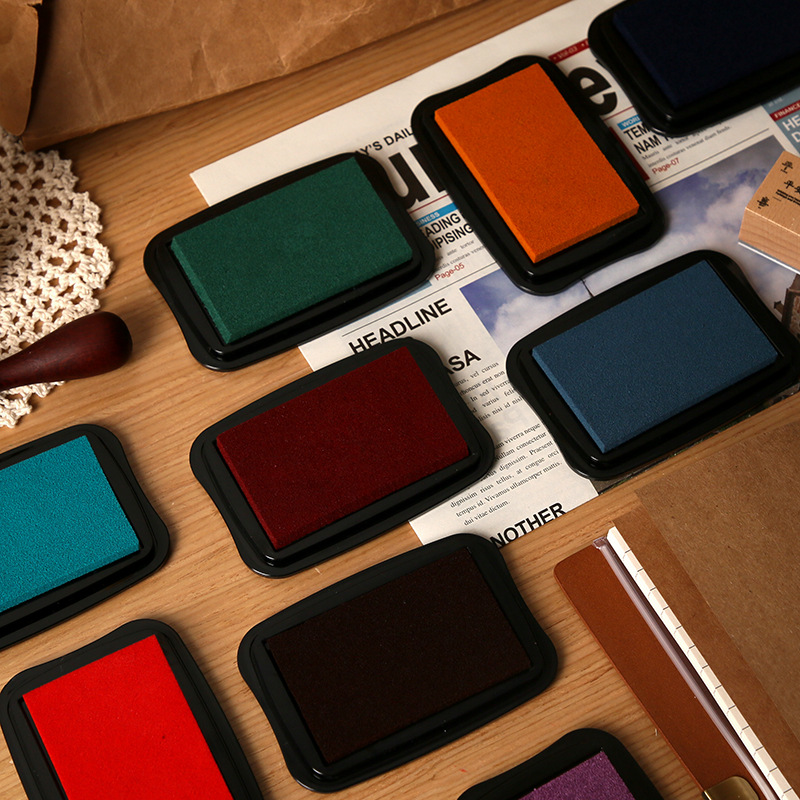 12 สี Vintage สีทึบขนาดใหญ่หมึ - Rubber Stamp Blank บทวิจารณ์และราคา