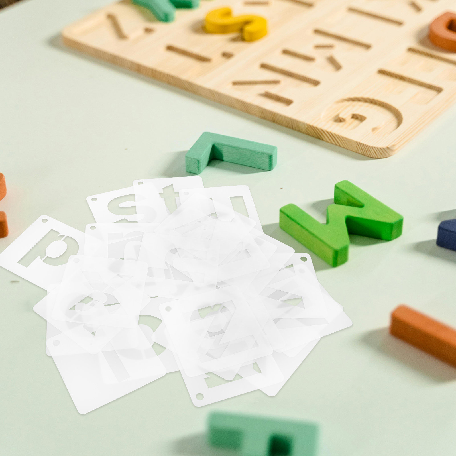 ชุดแม่แบบตัวอักษรพลาสติกแบบใช้ - Letter S Art Craft บทวิจารณ์และราคา
