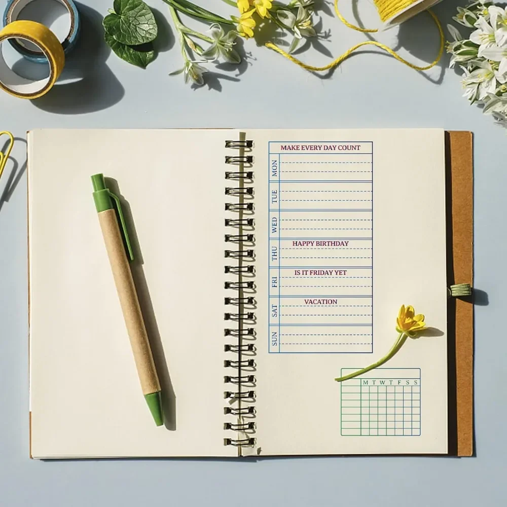 Weekly Plan ล้างแสตมป์ปฏิทินตา - Rubber Stamp Blank บทวิจารณ์และราคา