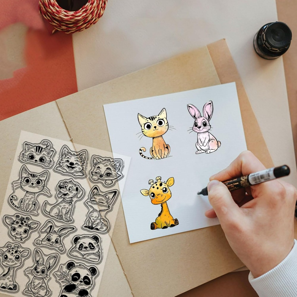 แมวสุนัขกระต่ายล้างแสตมป์สําหร - Rubber Stamp Blank บทวิจารณ์และราคา