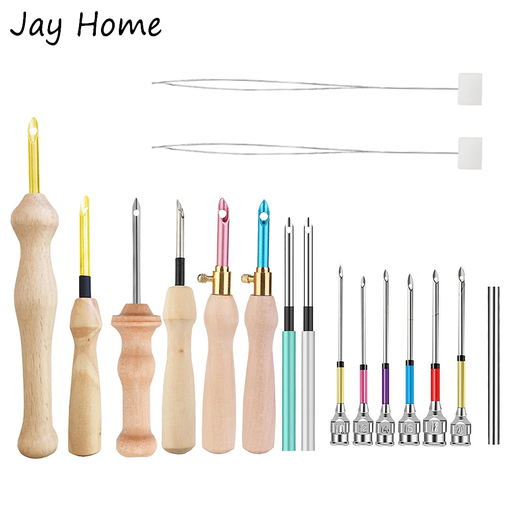 Punch เข็มชุดไม้เย็บปักถักร้อย - Punch Needle Kit บทวิจารณ์และราคา
