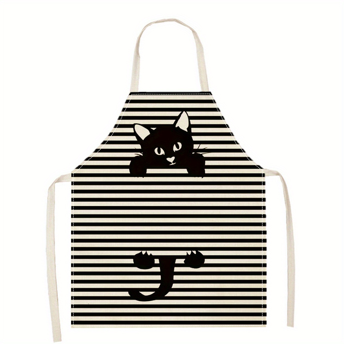 ผ้ากันเปื้อนลินินลายแมวตลกใส่แ - Art Craft Gift Ideas บทวิจารณ์และราคา