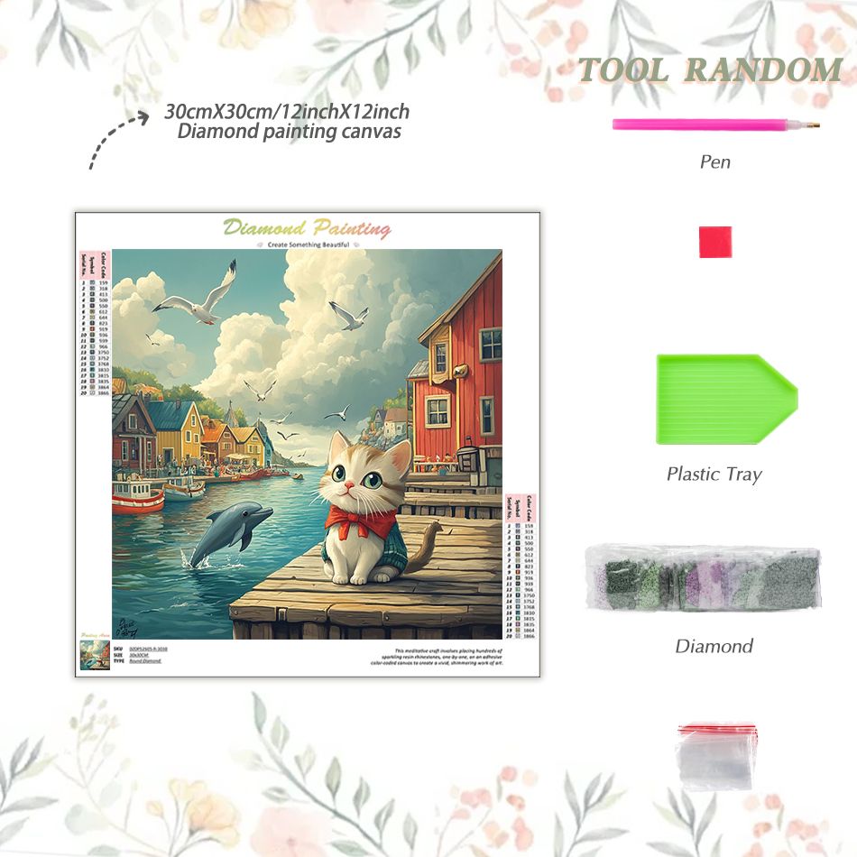 ชุดภาพวาดเพชรลายแมว CHENISTORY - Art Craft Gift Ideas บทวิจารณ์และราคา